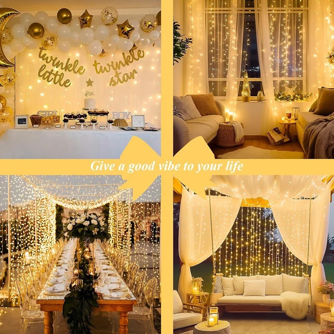 Wedding Decoration Twinkle String Lights Scene Picture