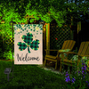St Patrick's Day Shamrock Clover Garden Flag