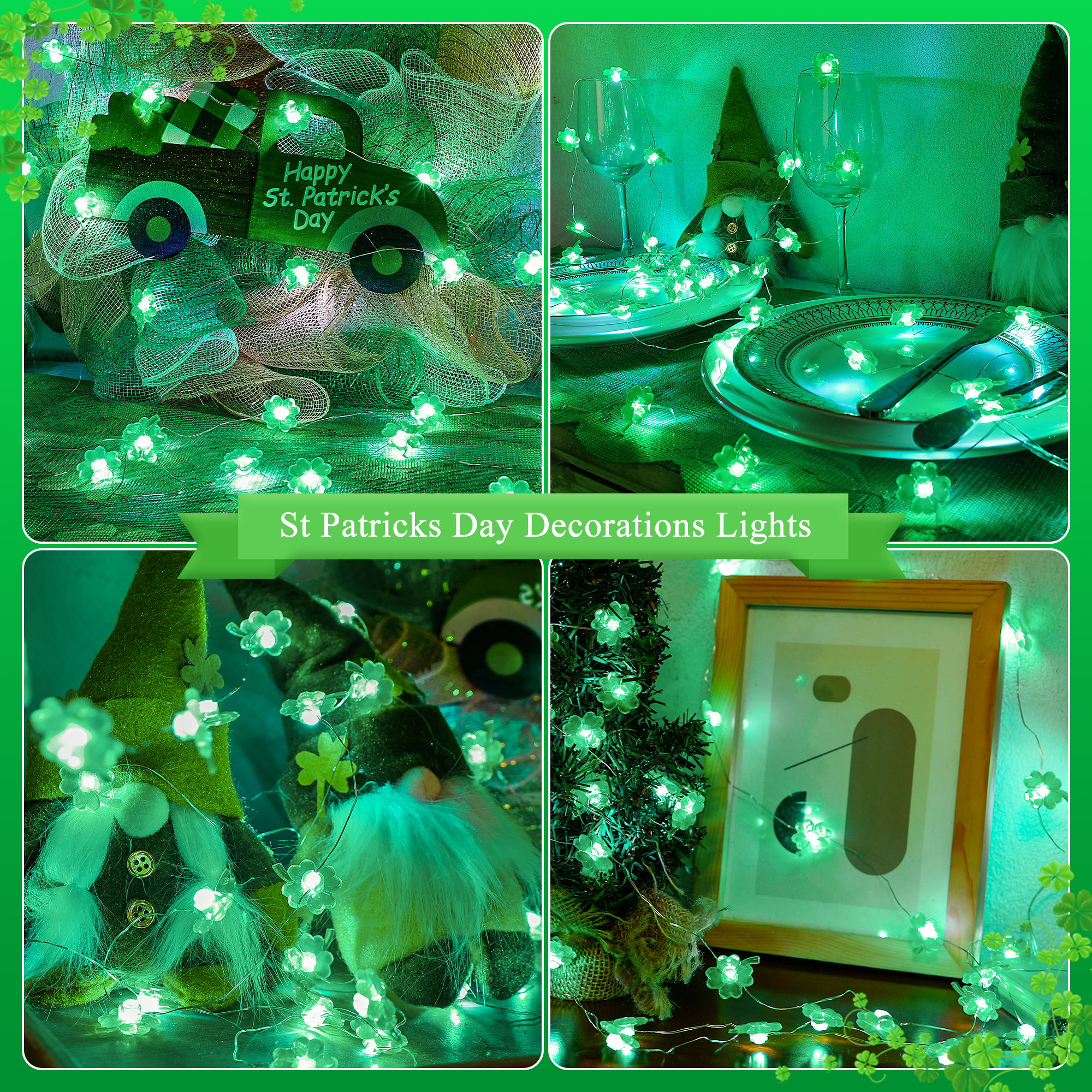 St Patrick’s Day Decorative String Lights