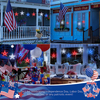Patriotic Window Lights with Suction