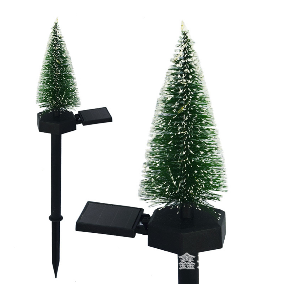 Solar Energy Snowman Stake Lights Picture