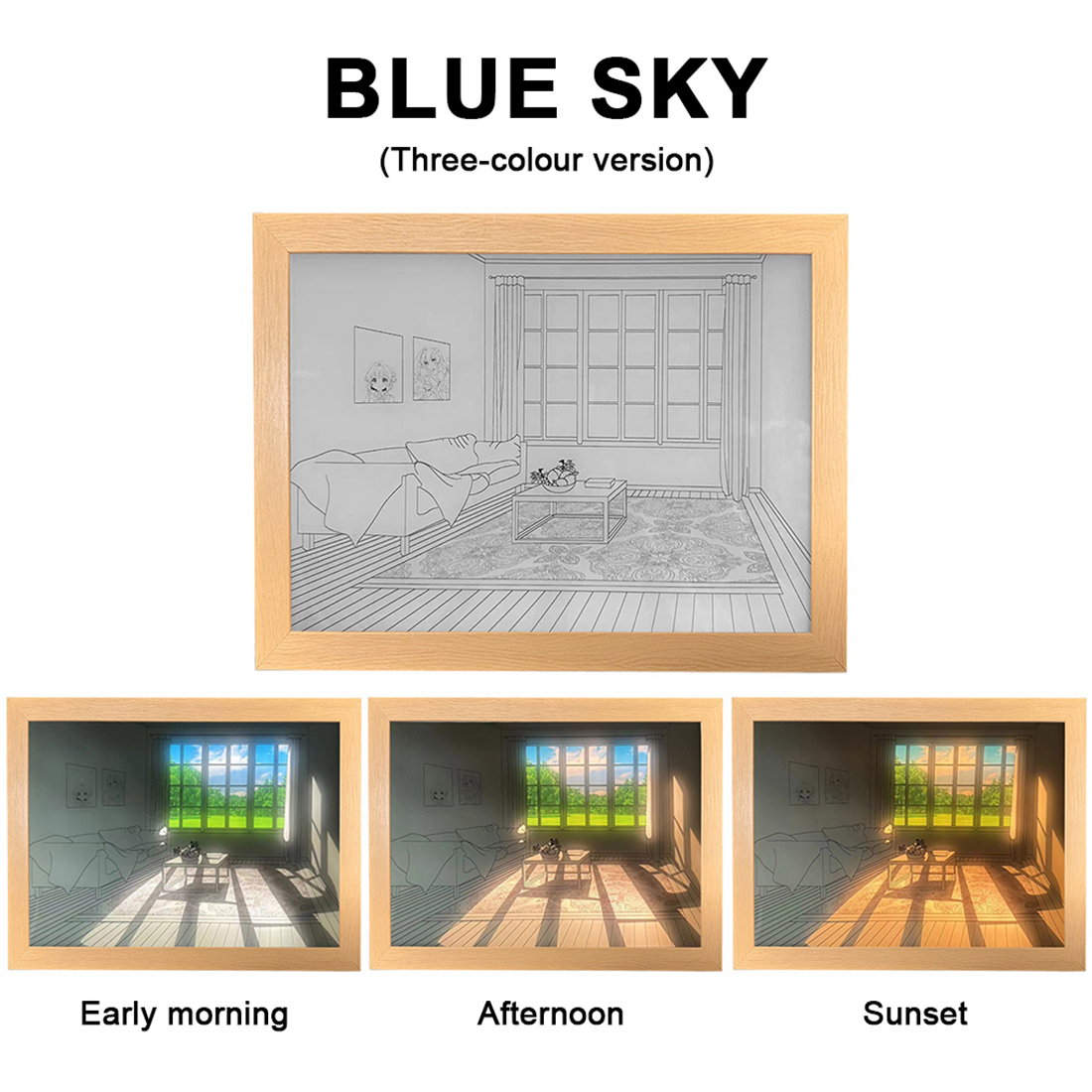 Picture Frame Night Shadow Light