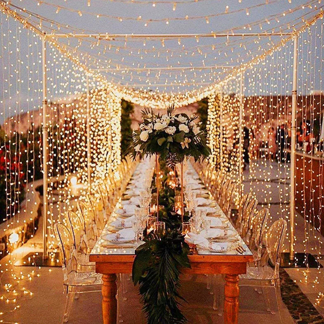 Wedding Decoration Twinkle String Lights Scene Picture