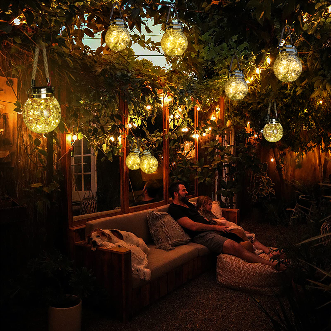 Solar Garden Outdoor Hanging Lantern