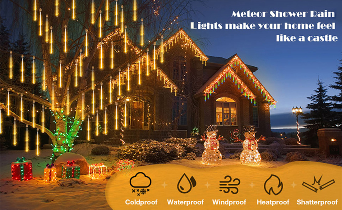 Led Meteor Shower Christmas Rain Lights Produce Introduce Picture