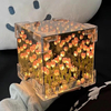 DIY Tulip Cube Mirror Lamp