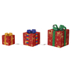 3 Pack Christmas Decorations Gift Boxes