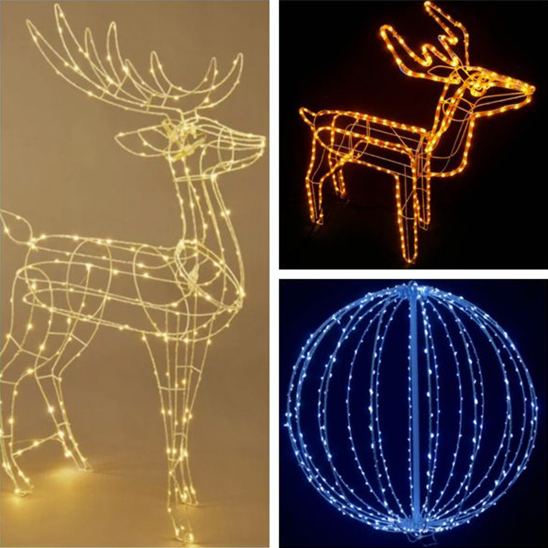 LED Rope Light Prancing Reindeer