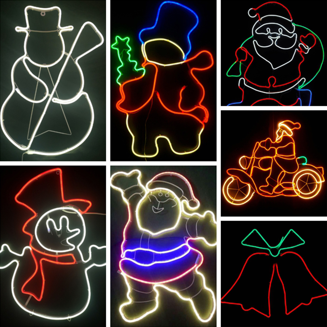 LED Rope Light Prancing Reindeer Shape Picture