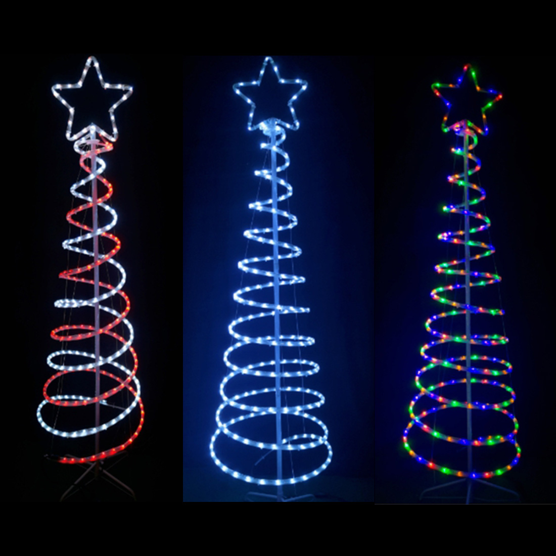 LED Rope Light Prancing Reindeer Shape Picture