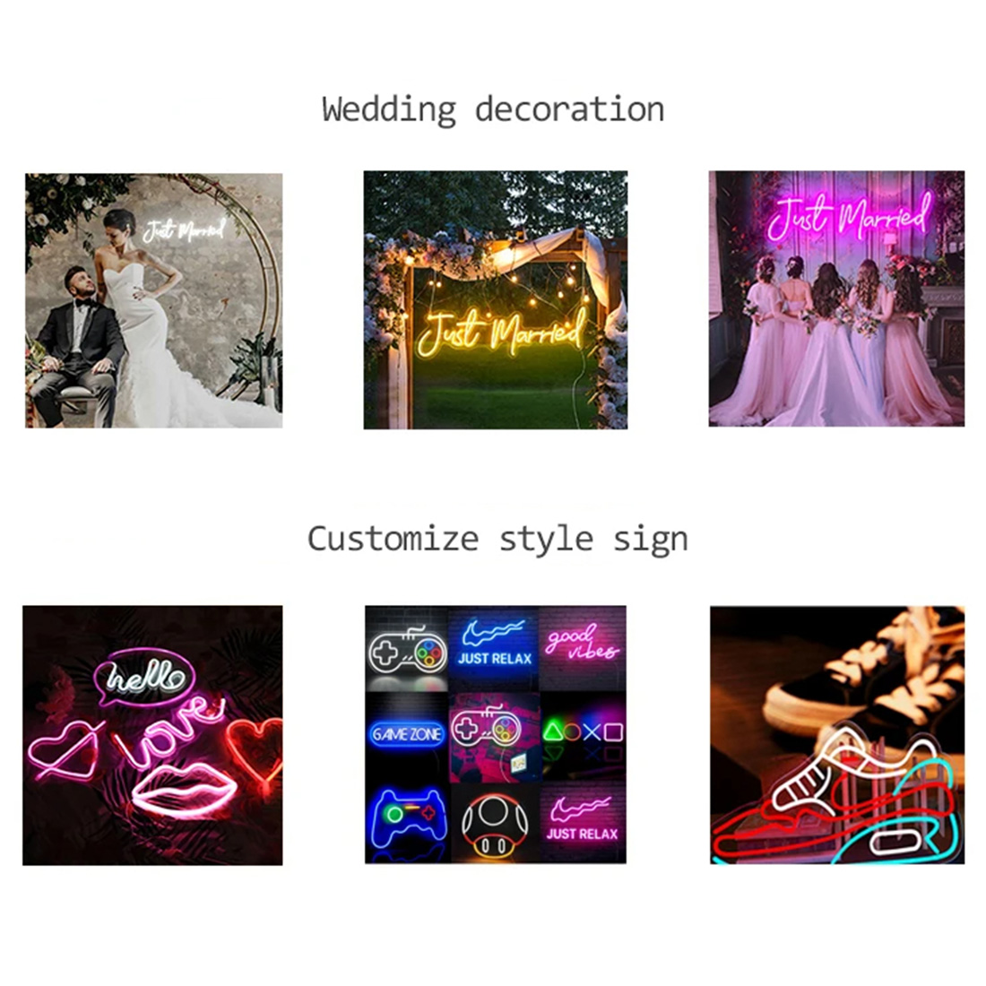 Neon Sign Store Business Logo Design Scene Introduce Picture