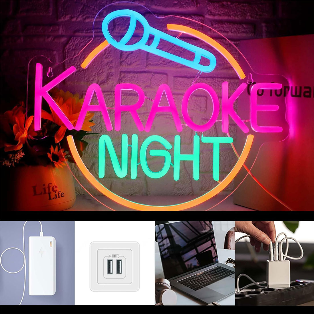 Led Karaoke Bar Neon Light Signs 