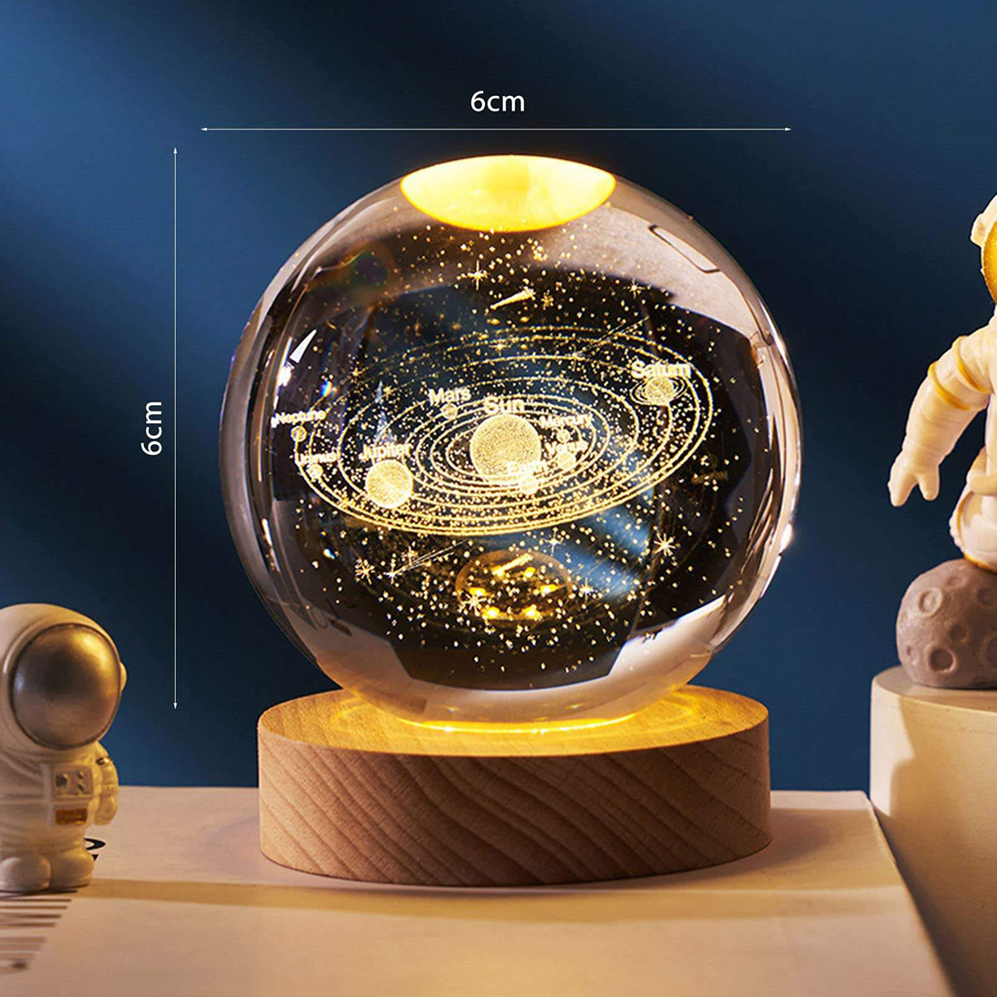 Room Decor Crystal Ball Night Lights Picture