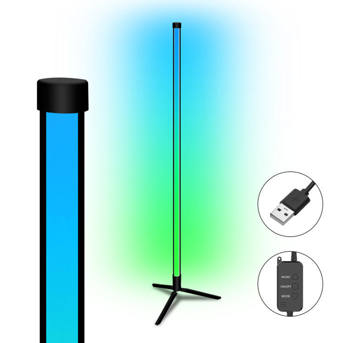 Color Ambient Integrated Floor Lamp Detail Install Show Picture