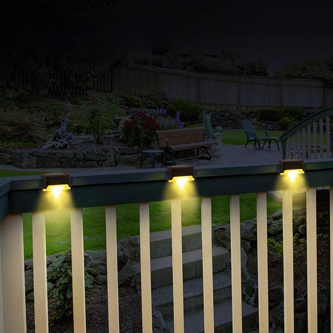 Outdoor LED Solar Deck Lights