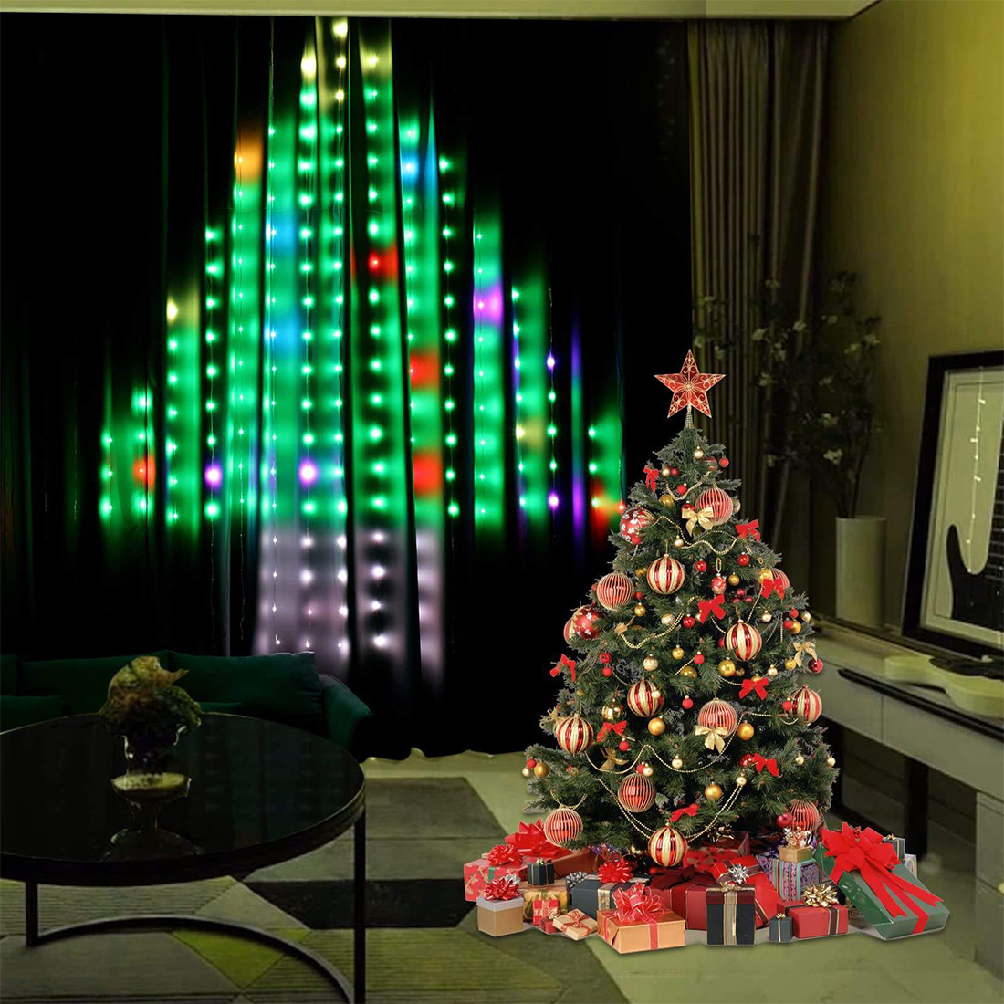 Smart Bluetooth App Curtain Lights