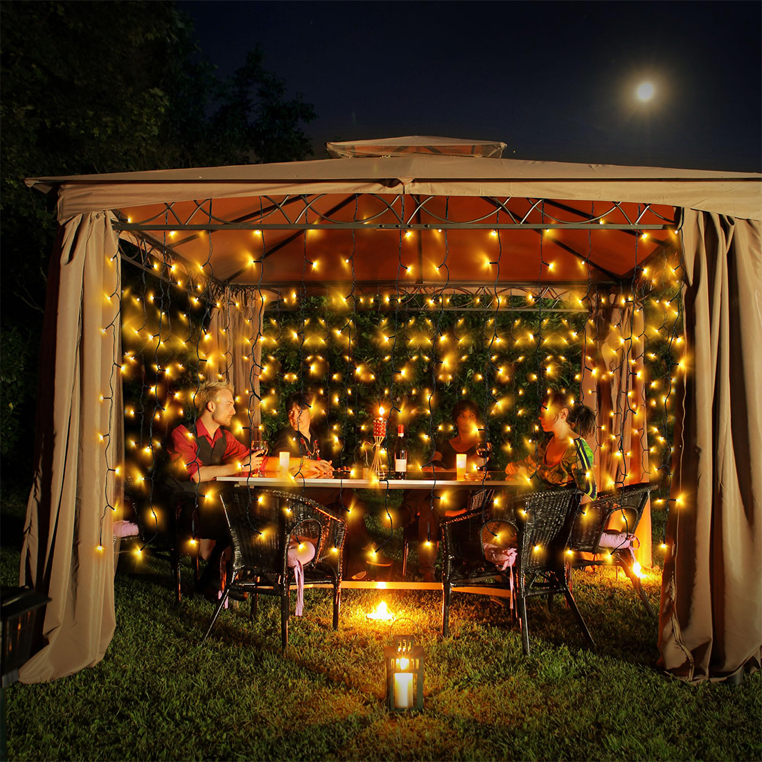 Wall Hanging Fairy String Lights Scene Picture