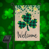 St Patrick's Day Shamrock Clover Garden Flag