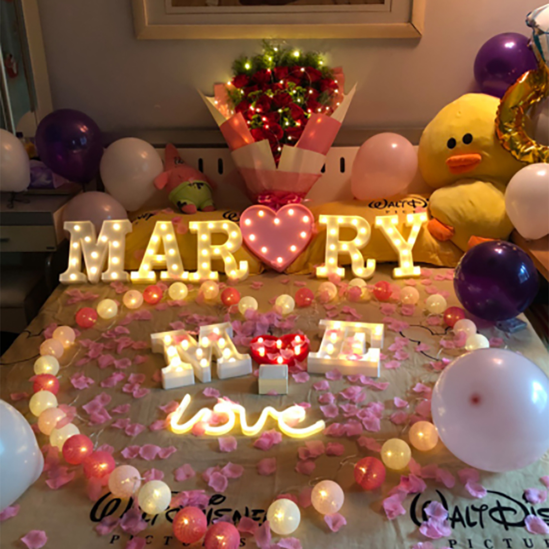 LED Letter Alphabet Lights Scene