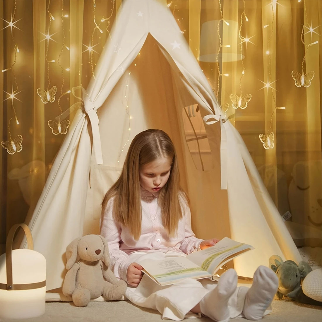Butterflies Twinkle Fairy Curtain Lights