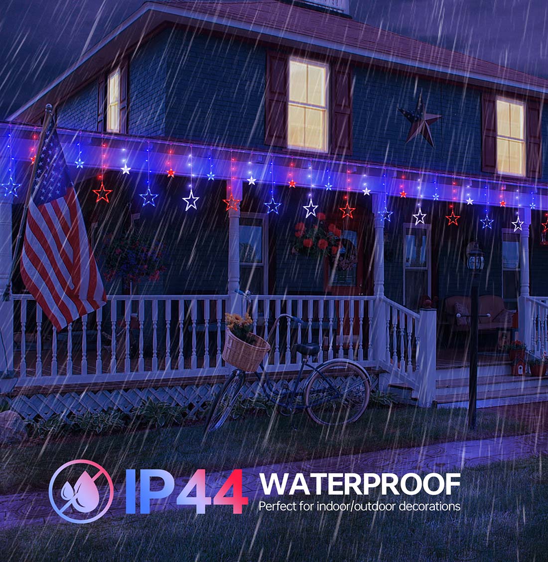 Star Independence Day String Lights