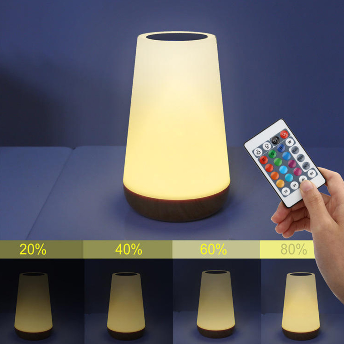 Bedroom RGB Colours Bedside Lamp Picture