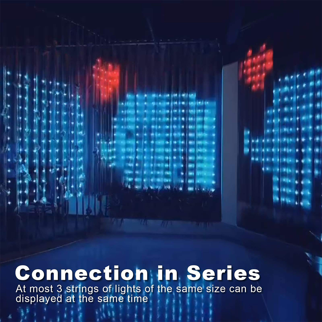 Smart Bluetooth App Curtain Lights