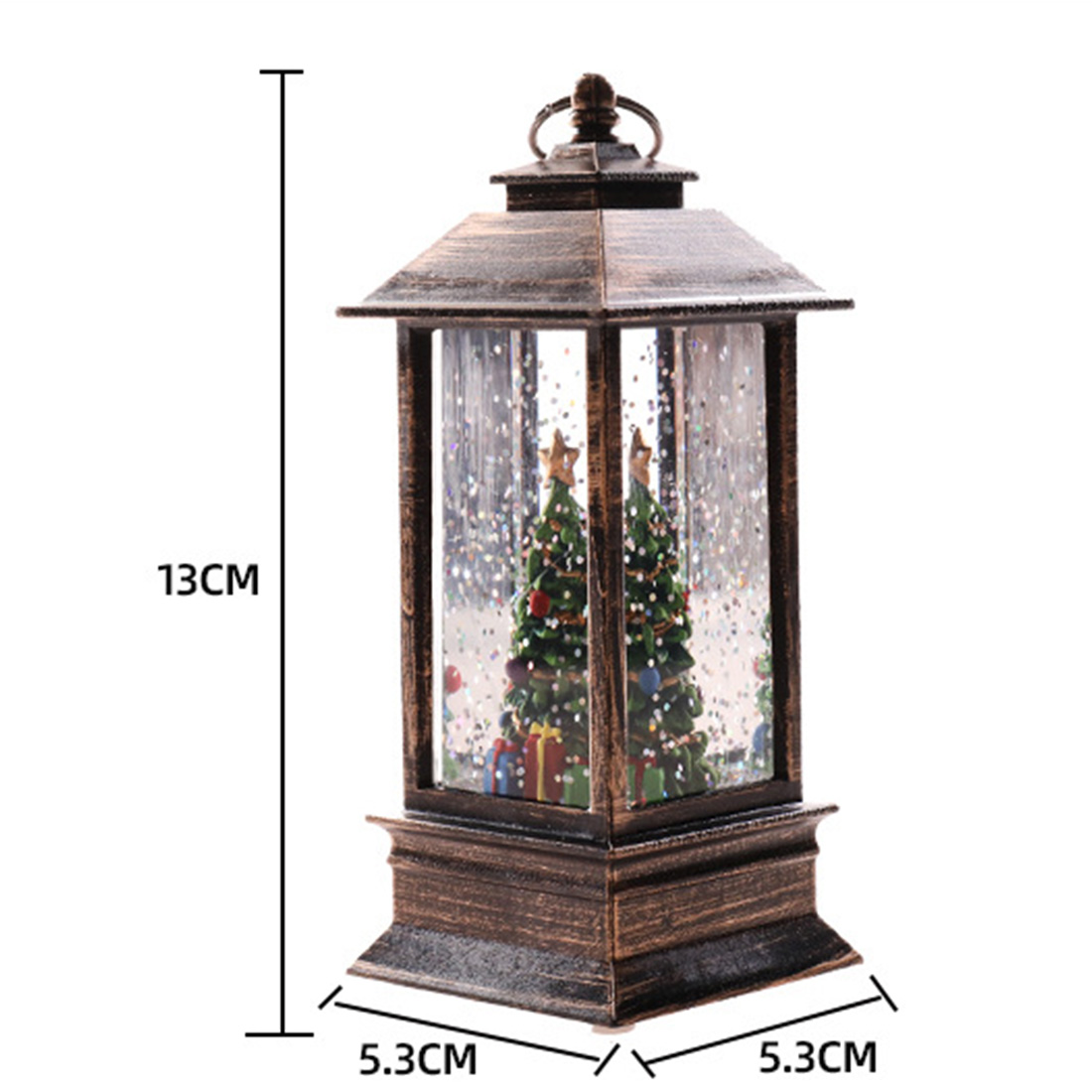 Music Christmas Snow globe Water Lantern Size Show Picture