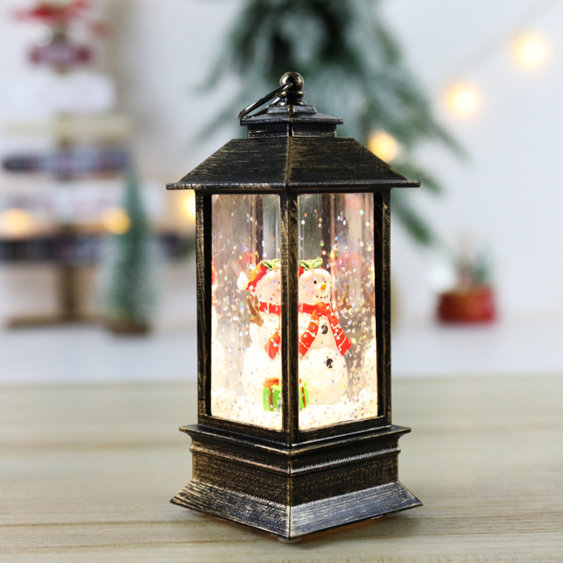 Music Christmas Snow globe Water Lantern Scene Picture