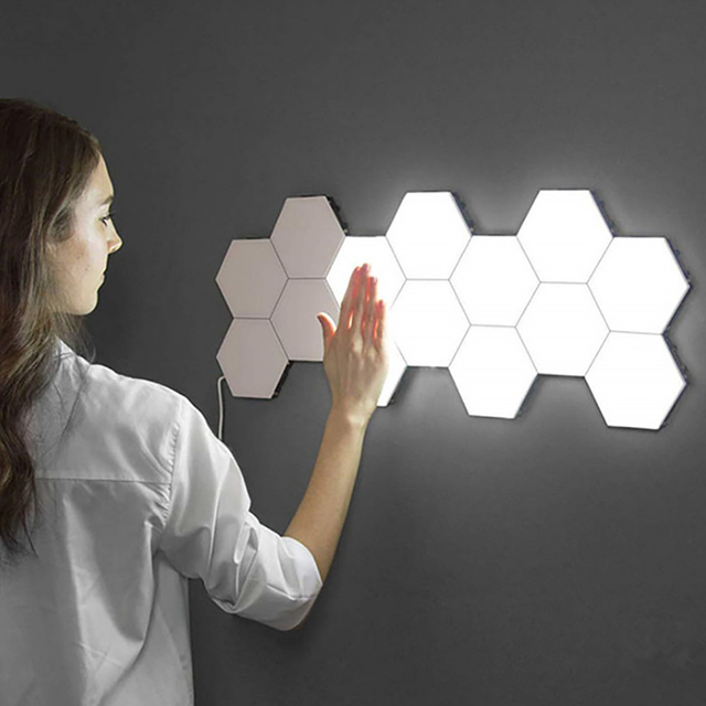 Touch Hexagon Illumination Wall Lamps