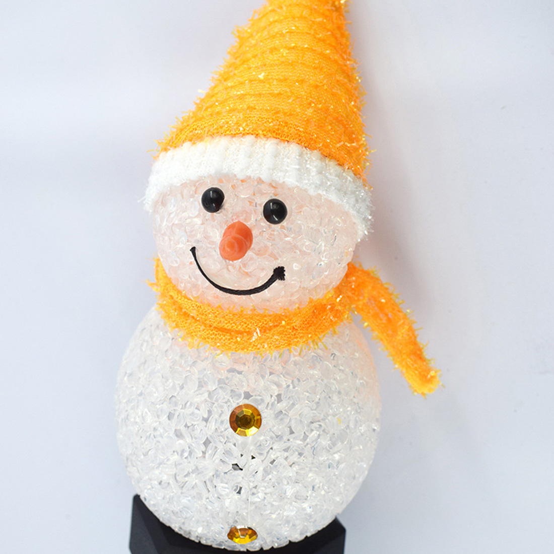 Solar Energy Snowman Stake Lights Picture