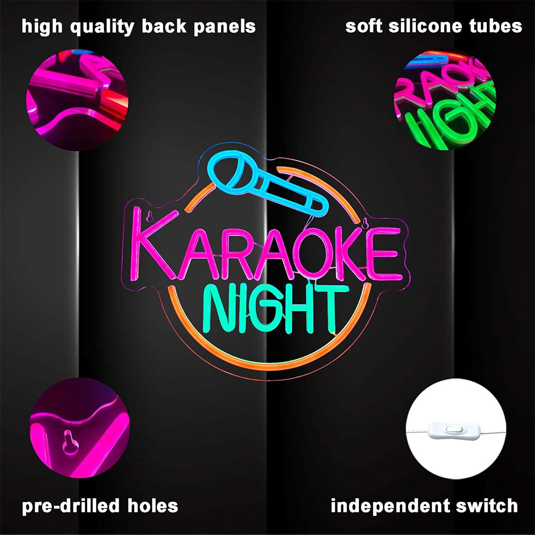 Led Karaoke Bar Neon Light Signs Discribe