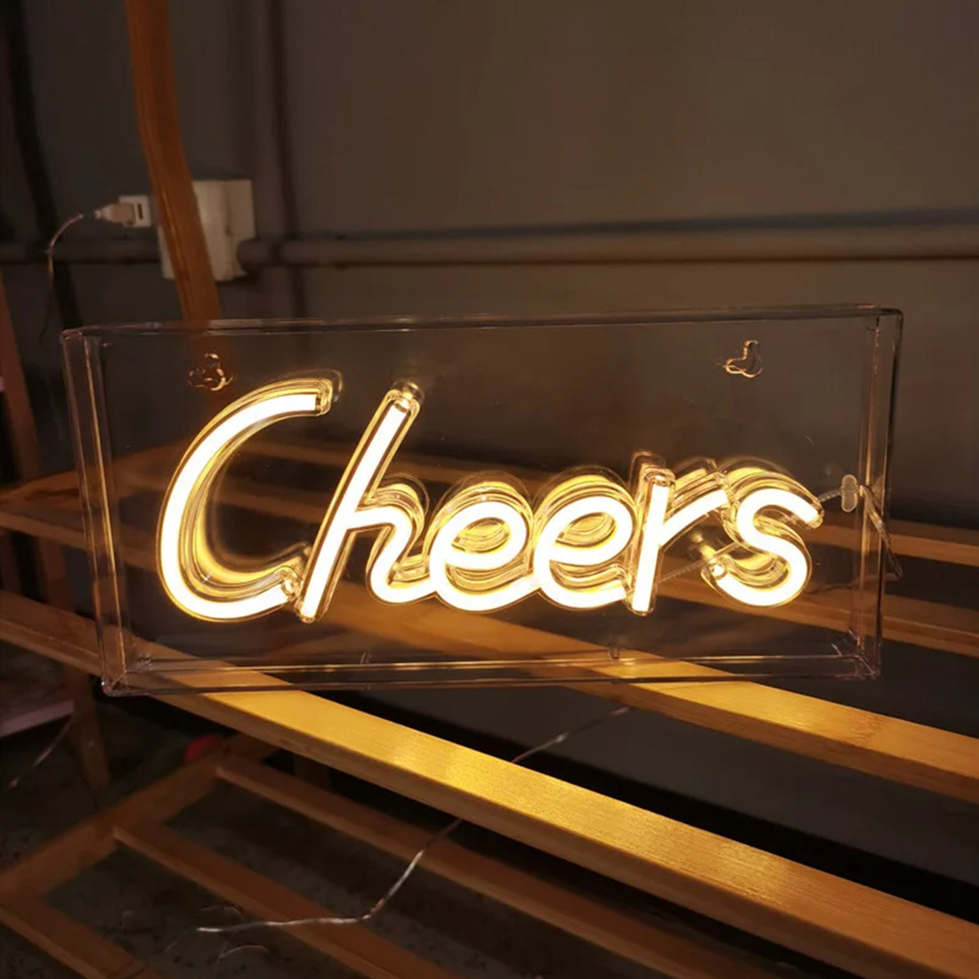 Bar Lamp Cheers Neon Sign Light Produce Picture