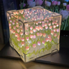 DIY Tulip Cube Mirror Lamp