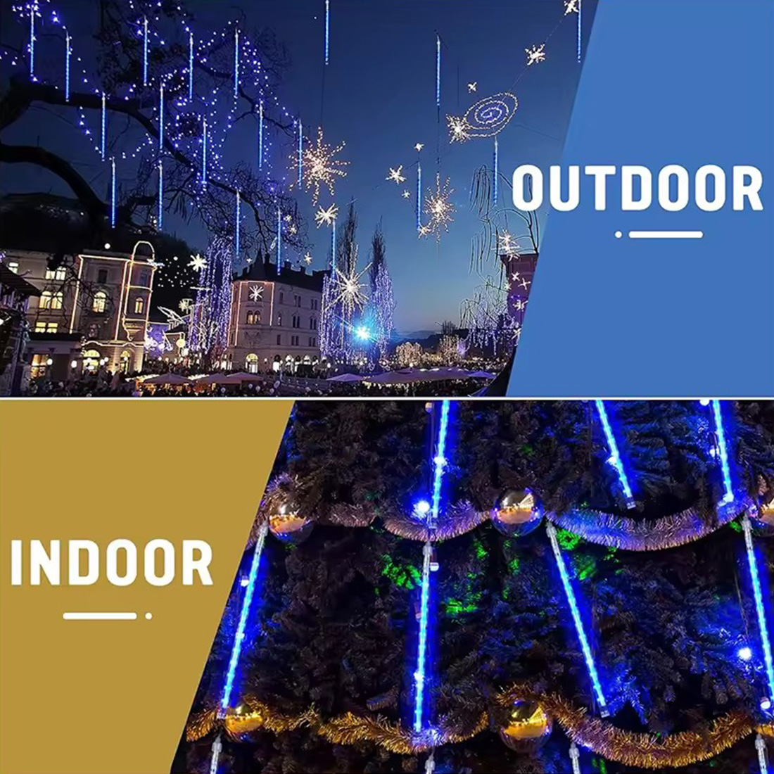 Led Meteor Shower Christmas Rain Lights