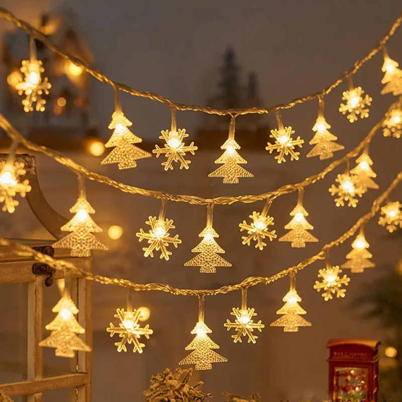 Snow elk Christmas Tree String Lights