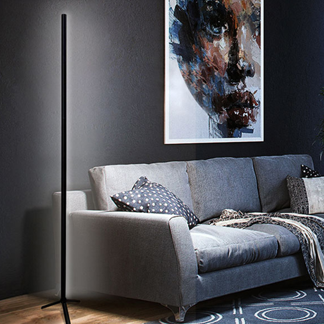 Color Ambient Integrated Floor Lamp Scene Picture