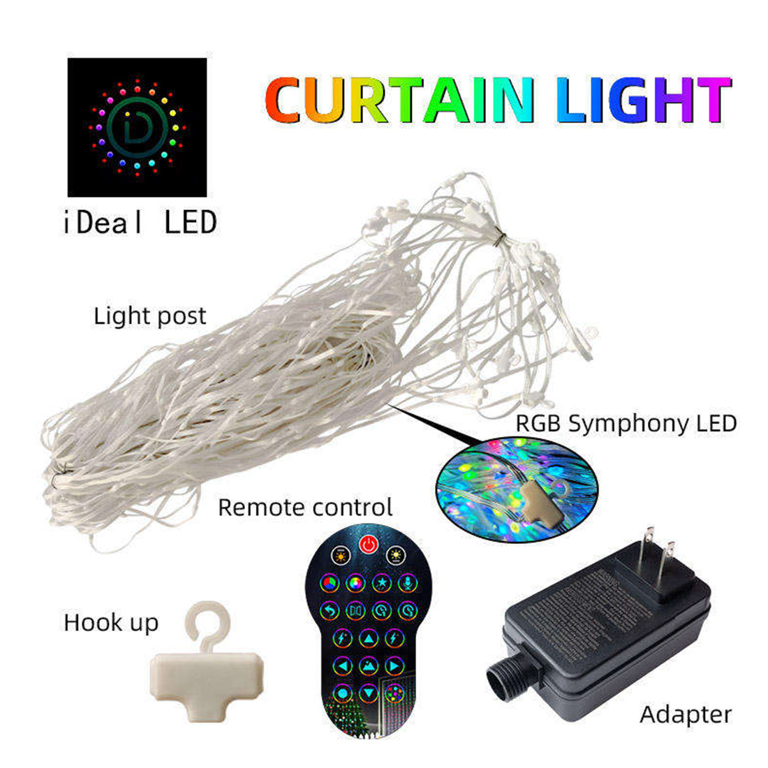 Smart Bluetooth App Curtain Lights