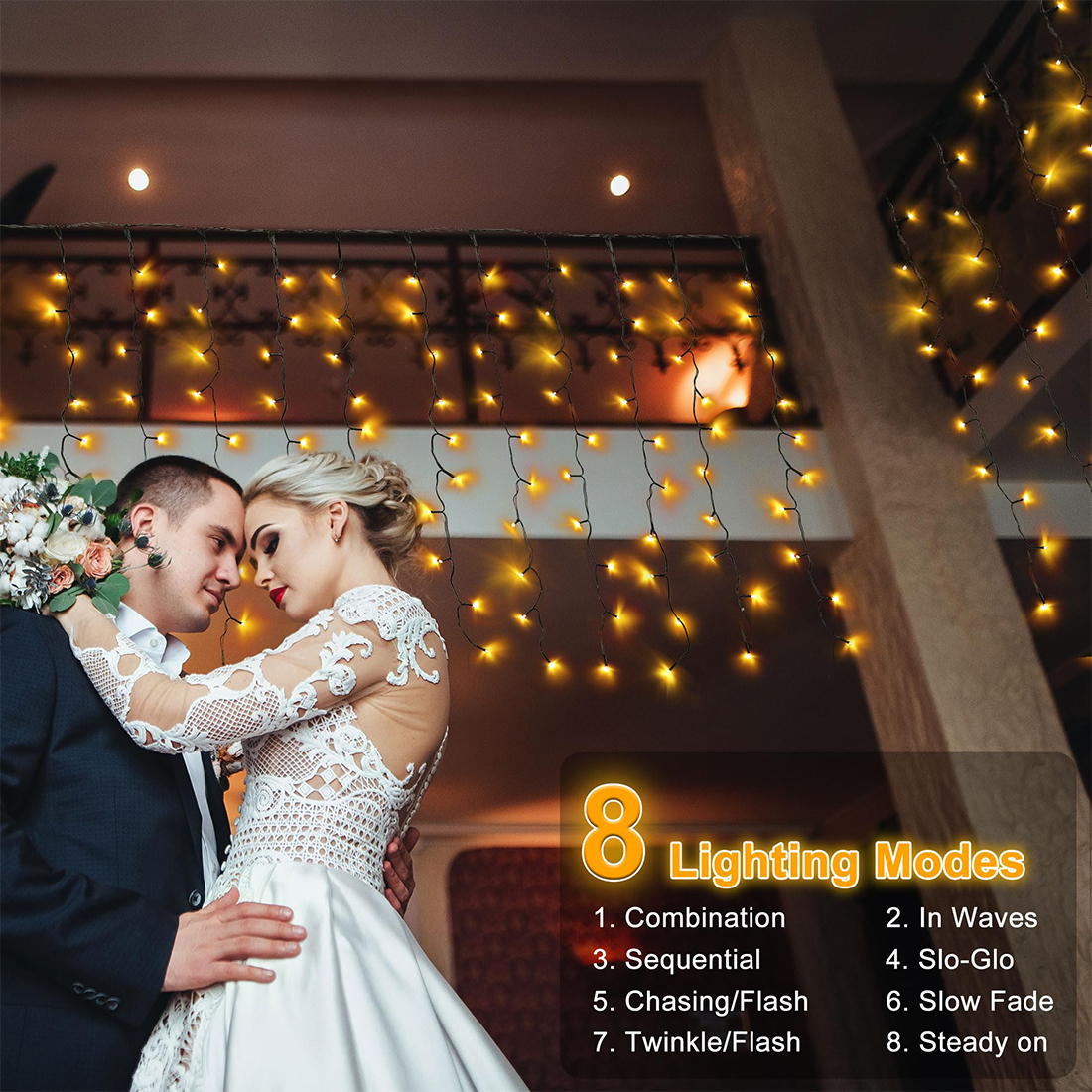 Wall Hanging Fairy String Lights Modes Picture