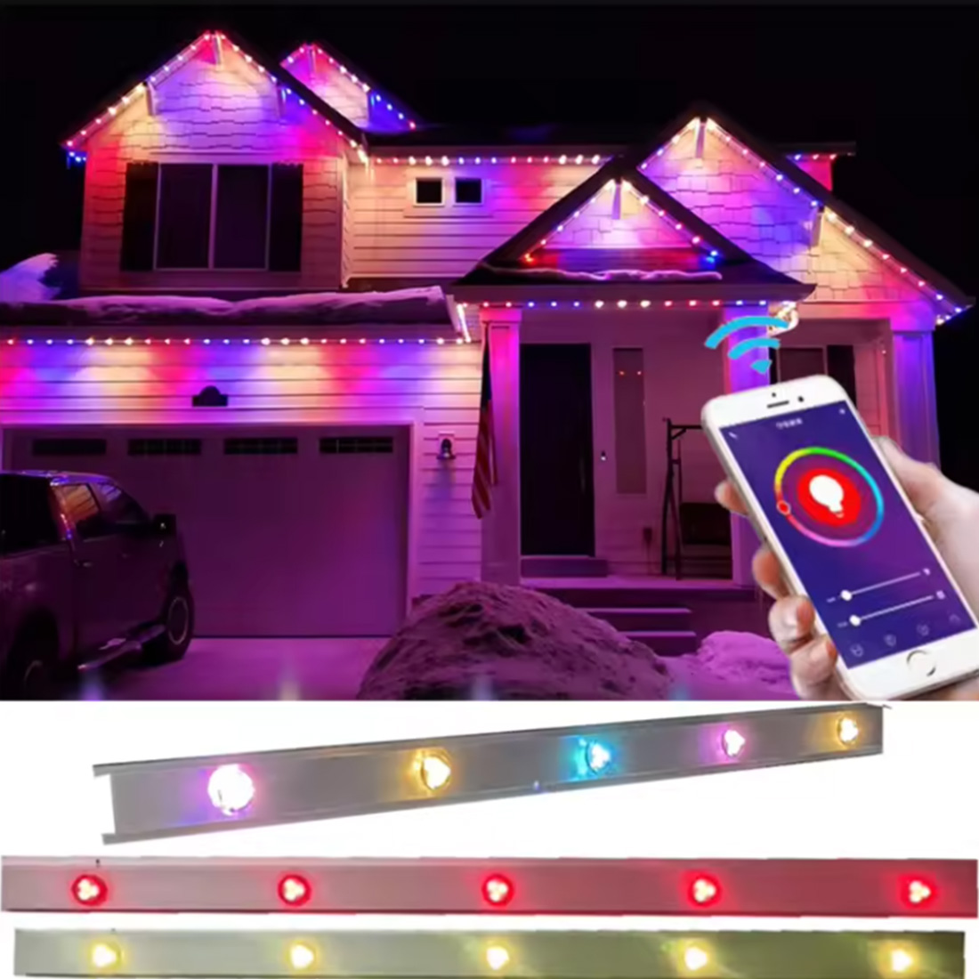 Permanent Outdoor Lights with App & Remote 
